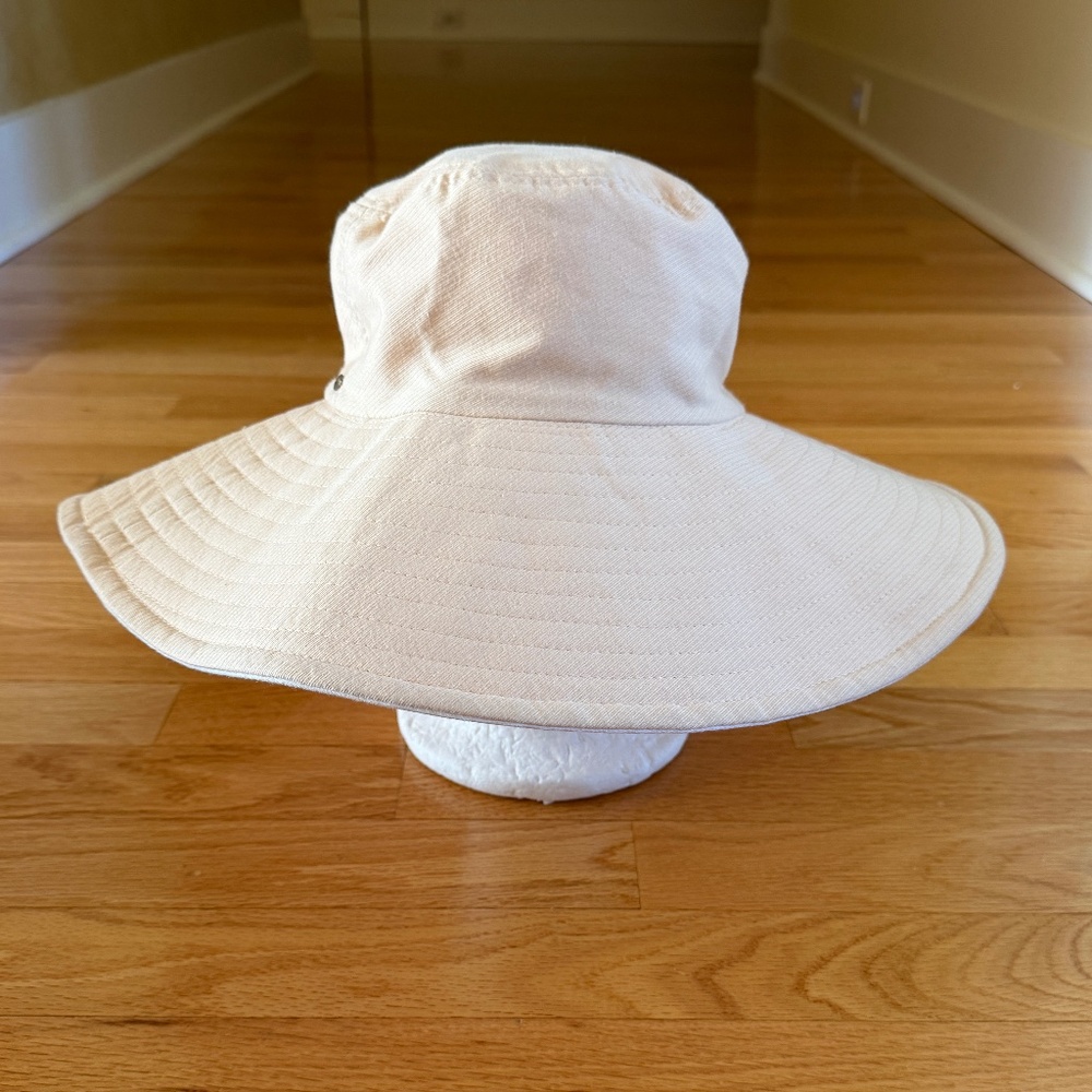 Betmar Beach Wide Brim Sun Hat Cream Color Womens